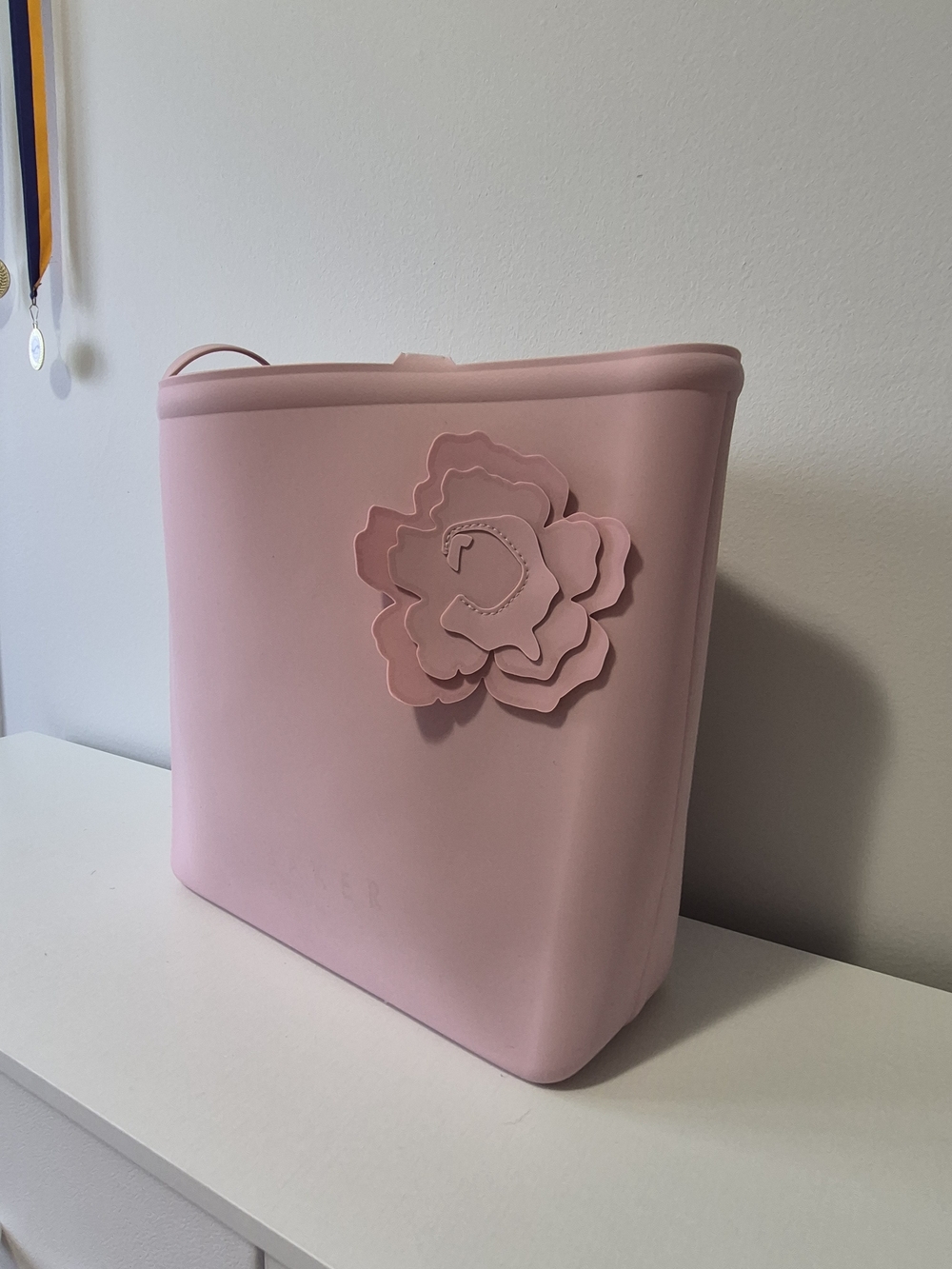Ted Baker Pink Floral Silicone Tote Bag